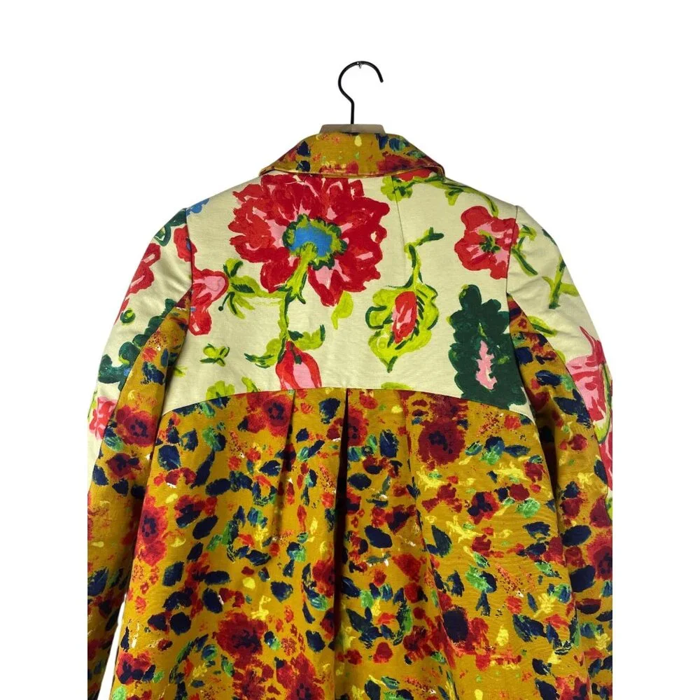 ANTHROPOLOGIE ELEVENSES LEOPARDLILY CAR COAT SWING JACKET US 2 Lined GUC - Picture 11 of 11